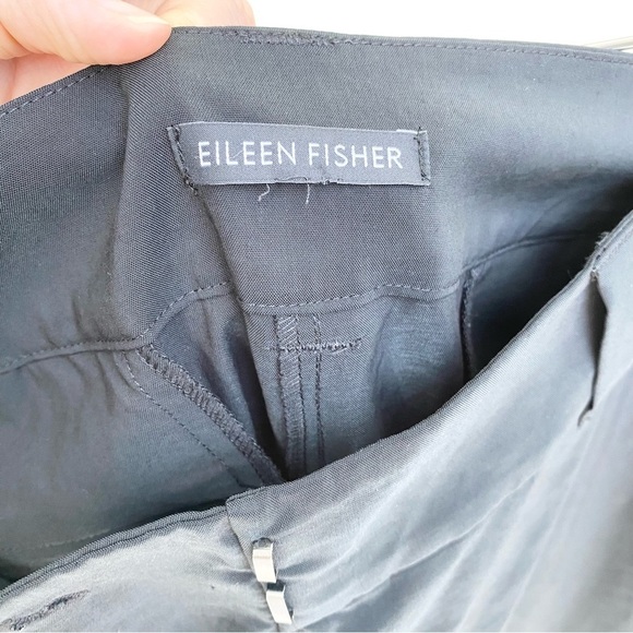 Eileen Fisher black tapered leg pants 35” waist, 30.5” inseam - Picture 9 of 13